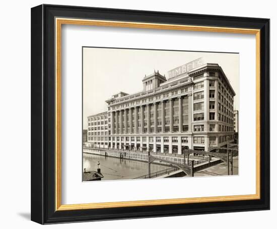 Exterior View of Gimbels Department Store-null-Framed Photographic Print