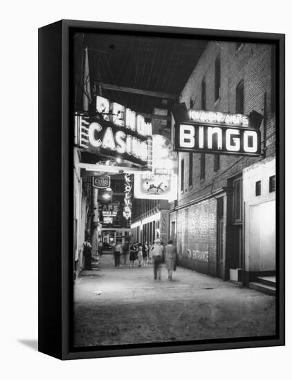 Exterior View of Horse Racing, Bingo, and Casino Buildings-null-Framed Premier Image Canvas