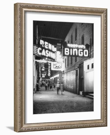 Exterior View of Horse Racing, Bingo, and Casino Buildings-null-Framed Photographic Print