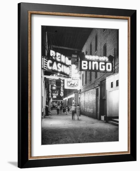 Exterior View of Horse Racing, Bingo, and Casino Buildings-null-Framed Photographic Print