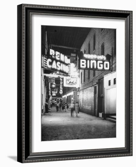 Exterior View of Horse Racing, Bingo, and Casino Buildings-null-Framed Photographic Print