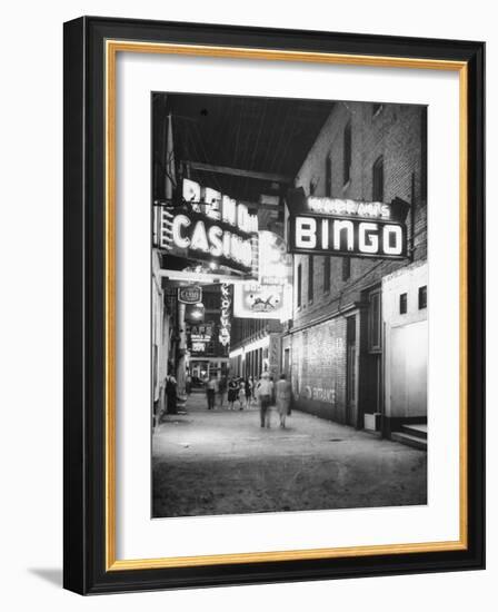Exterior View of Horse Racing, Bingo, and Casino Buildings-null-Framed Photographic Print