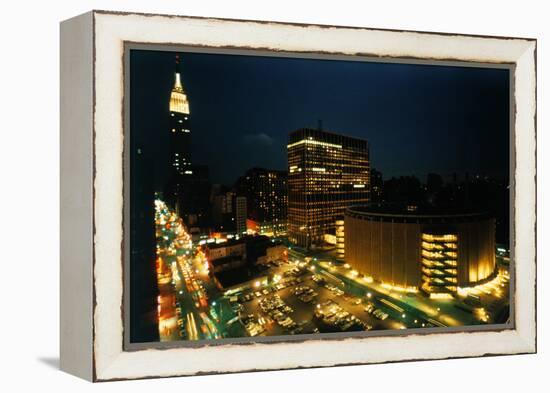 Exterior View of Madison Square Garden-Dirck Halstead-Framed Premier Image Canvas