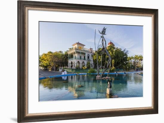 Exterior view of Palacio de Valle (Valle's Palace), Punta Gorda, Cienfuegos, Cuba, West Indies, Car-Michael Nolan-Framed Photographic Print