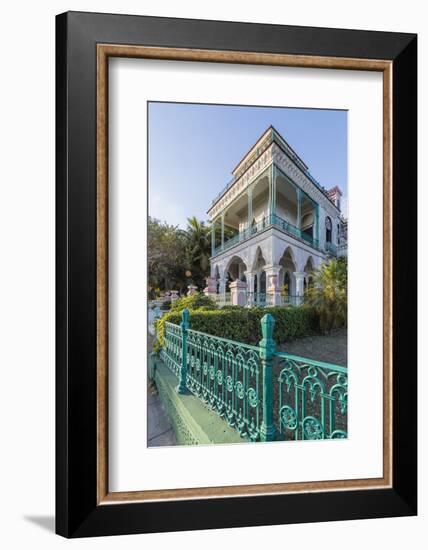 Exterior view of Palacio de Valle (Valle's Palace), Punta Gorda, Cienfuegos, Cuba, West Indies, Car-Michael Nolan-Framed Photographic Print