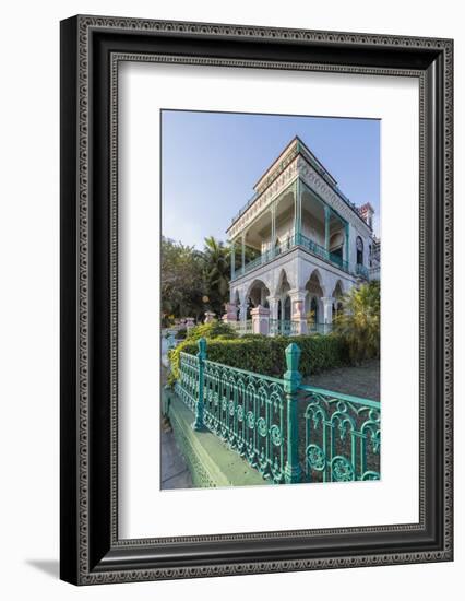 Exterior view of Palacio de Valle (Valle's Palace), Punta Gorda, Cienfuegos, Cuba, West Indies, Car-Michael Nolan-Framed Photographic Print