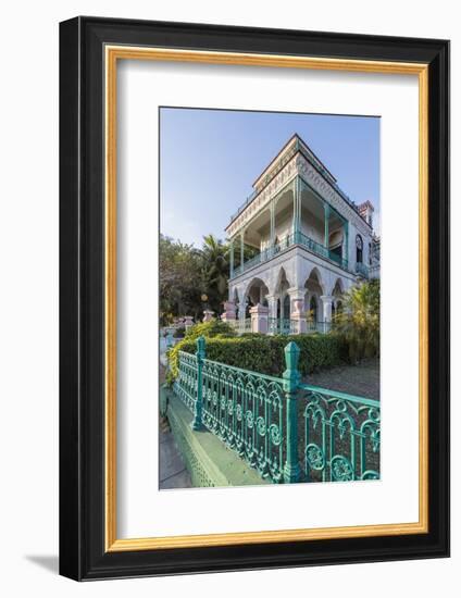 Exterior view of Palacio de Valle (Valle's Palace), Punta Gorda, Cienfuegos, Cuba, West Indies, Car-Michael Nolan-Framed Photographic Print