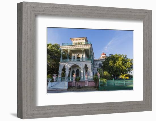 Exterior view of Palacio de Valle (Valle's Palace), Punta Gorda, Cienfuegos, Cuba, West Indies, Car-Michael Nolan-Framed Photographic Print