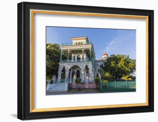 Exterior view of Palacio de Valle (Valle's Palace), Punta Gorda, Cienfuegos, Cuba, West Indies, Car-Michael Nolan-Framed Photographic Print