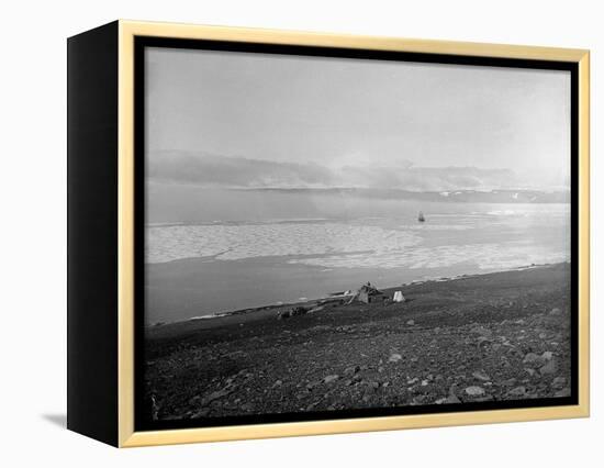 Exterior View of Robert Peary's House-Bettmann-Framed Premier Image Canvas