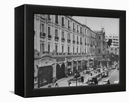 Exterior View of Shepheard's Hotel-Bob Landry-Framed Premier Image Canvas