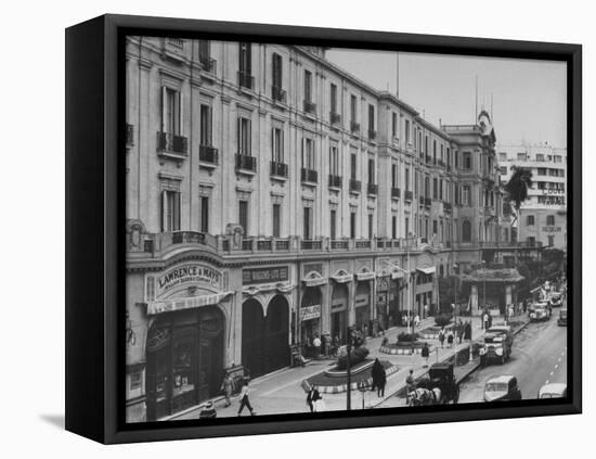 Exterior View of Shepheard's Hotel-Bob Landry-Framed Premier Image Canvas
