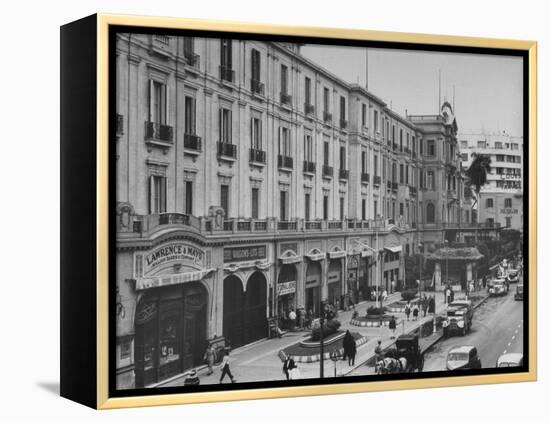 Exterior View of Shepheard's Hotel-Bob Landry-Framed Premier Image Canvas