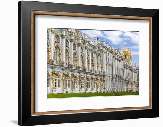 Exterior View of the Catherine Palace, Tsarskoe Selo, St. Petersburg, Russia, Europe-Michael Nolan-Framed Photographic Print