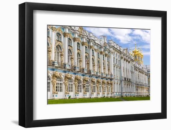 Exterior View of the Catherine Palace, Tsarskoe Selo, St. Petersburg, Russia, Europe-Michael Nolan-Framed Photographic Print