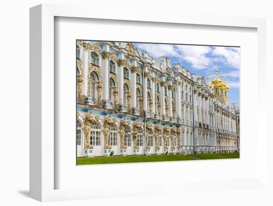 Exterior View of the Catherine Palace, Tsarskoe Selo, St. Petersburg, Russia, Europe-Michael Nolan-Framed Photographic Print