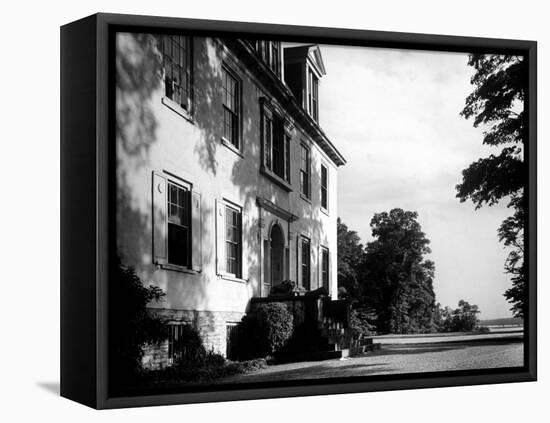 Exterior View of the Clermont Manor House, Owned by the Livingston Family, Hudson River Valley-Margaret Bourke-White-Framed Premier Image Canvas