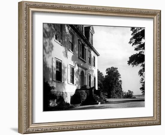Exterior View of the Clermont Manor House, Owned by the Livingston Family, Hudson River Valley-Margaret Bourke-White-Framed Photographic Print