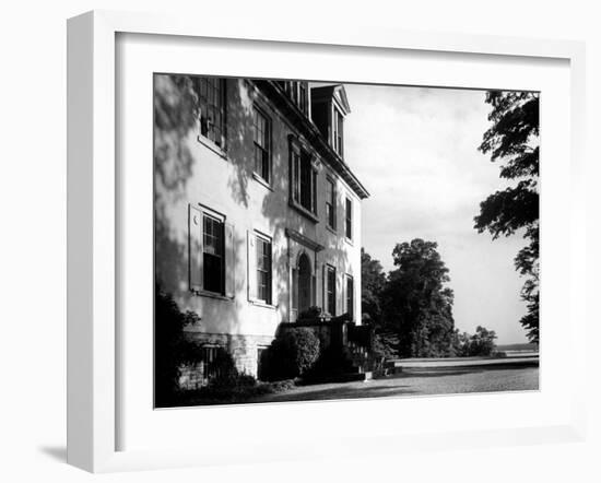 Exterior View of the Clermont Manor House, Owned by the Livingston Family, Hudson River Valley-Margaret Bourke-White-Framed Photographic Print