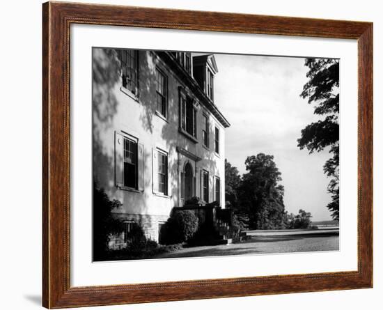 Exterior View of the Clermont Manor House, Owned by the Livingston Family, Hudson River Valley-Margaret Bourke-White-Framed Photographic Print