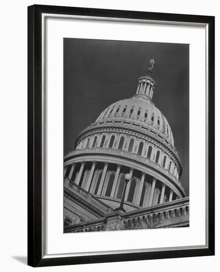 Exterior View of the Dome of the Us Capitol Building-Margaret Bourke-White-Framed Photographic Print