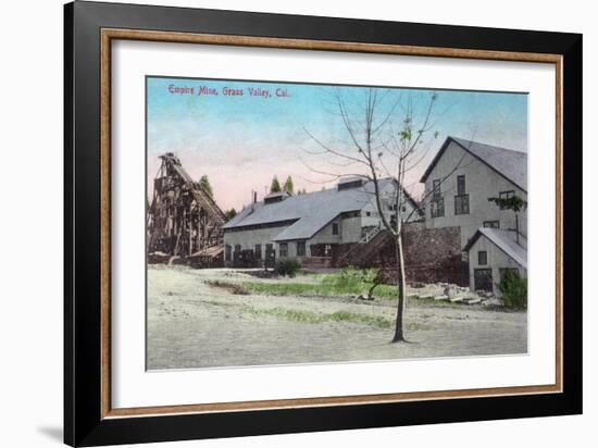 Exterior View of the Empire Mine - Grass Valley, CA-Lantern Press-Framed Art Print