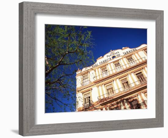 Exterior View of the Famous Partegas Cigar Factory, Havana, Cuba, West Indies, Central America-Lee Frost-Framed Photographic Print