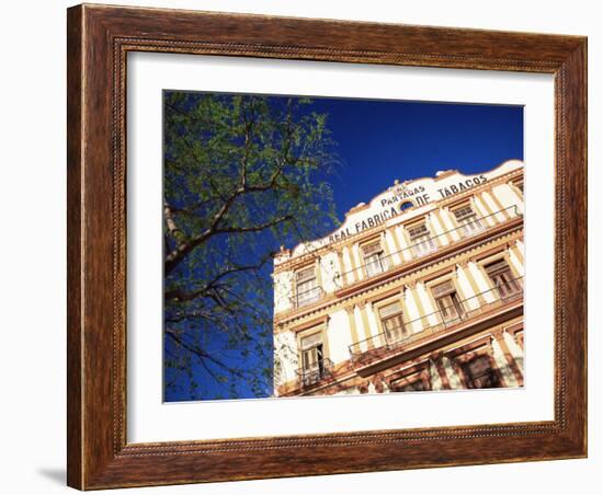 Exterior View of the Famous Partegas Cigar Factory, Havana, Cuba, West Indies, Central America-Lee Frost-Framed Photographic Print