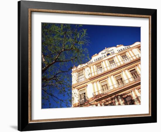 Exterior View of the Famous Partegas Cigar Factory, Havana, Cuba, West Indies, Central America-Lee Frost-Framed Photographic Print