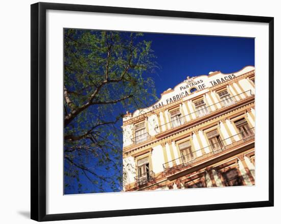 Exterior View of the Famous Partegas Cigar Factory, Havana, Cuba, West Indies, Central America-Lee Frost-Framed Photographic Print