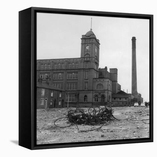 Exterior View of the Firs Mill Textile Factory, Leigh, Lancashire-Henry Grant-Framed Premier Image Canvas