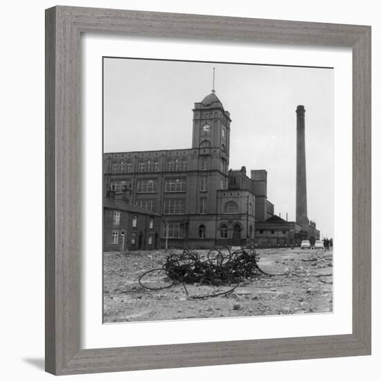 Exterior View of the Firs Mill Textile Factory, Leigh, Lancashire-Henry Grant-Framed Photographic Print