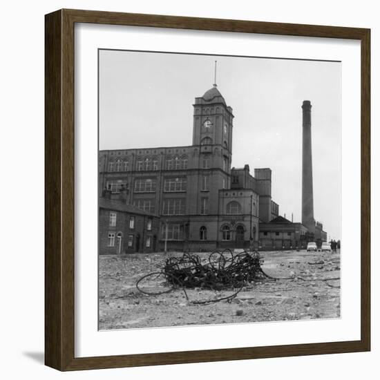 Exterior View of the Firs Mill Textile Factory, Leigh, Lancashire-Henry Grant-Framed Photographic Print