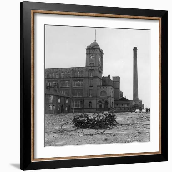 Exterior View of the Firs Mill Textile Factory, Leigh, Lancashire-Henry Grant-Framed Photographic Print