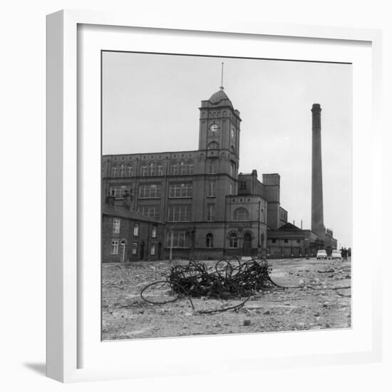 Exterior View of the Firs Mill Textile Factory, Leigh, Lancashire-Henry Grant-Framed Photographic Print