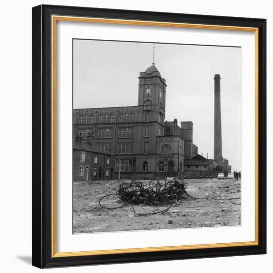 Exterior View of the Firs Mill Textile Factory, Leigh, Lancashire-Henry Grant-Framed Photographic Print