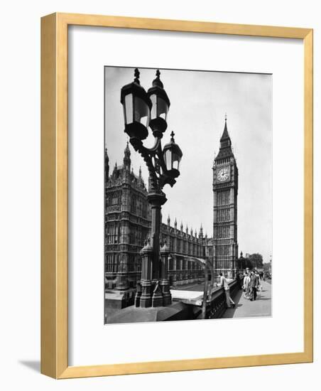 Exterior View of the House of Parliament and Big Ben-Tony Linck-Framed Photographic Print