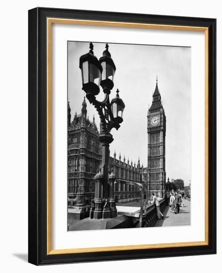 Exterior View of the House of Parliament and Big Ben-Tony Linck-Framed Photographic Print