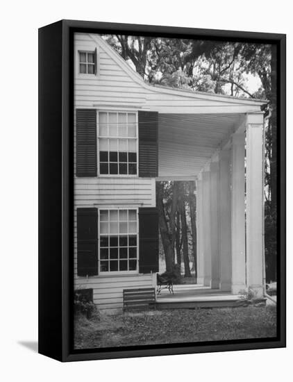 Exterior View of the House of Revolutionary War General Philip Schuyler, Hudson River Valley-Margaret Bourke-White-Framed Premier Image Canvas