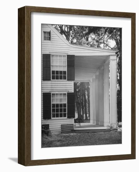 Exterior View of the House of Revolutionary War General Philip Schuyler, Hudson River Valley-Margaret Bourke-White-Framed Photographic Print