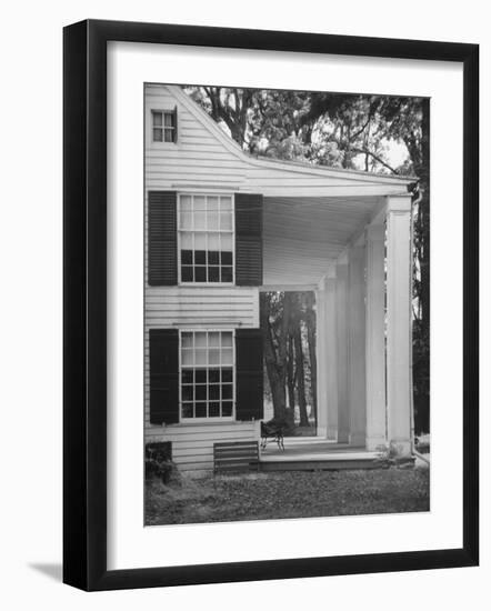 Exterior View of the House of Revolutionary War General Philip Schuyler, Hudson River Valley-Margaret Bourke-White-Framed Photographic Print