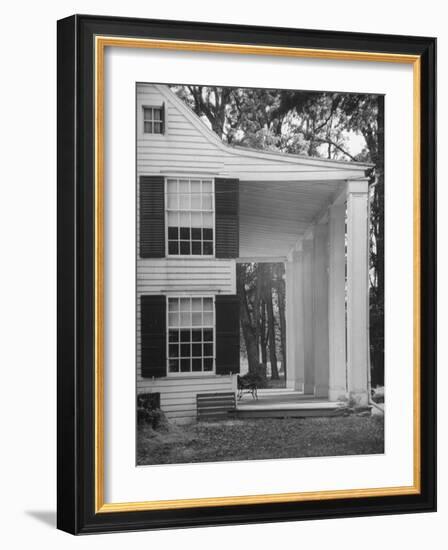 Exterior View of the House of Revolutionary War General Philip Schuyler, Hudson River Valley-Margaret Bourke-White-Framed Photographic Print