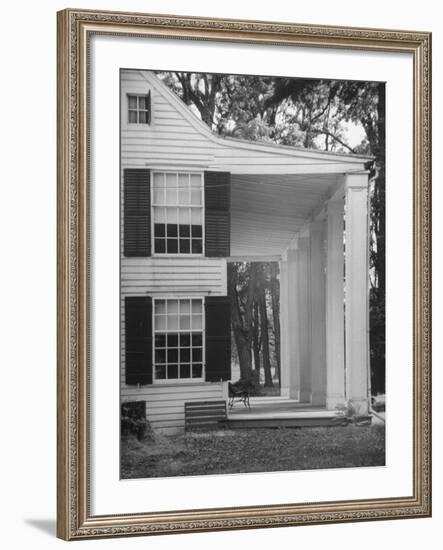 Exterior View of the House of Revolutionary War General Philip Schuyler, Hudson River Valley-Margaret Bourke-White-Framed Photographic Print