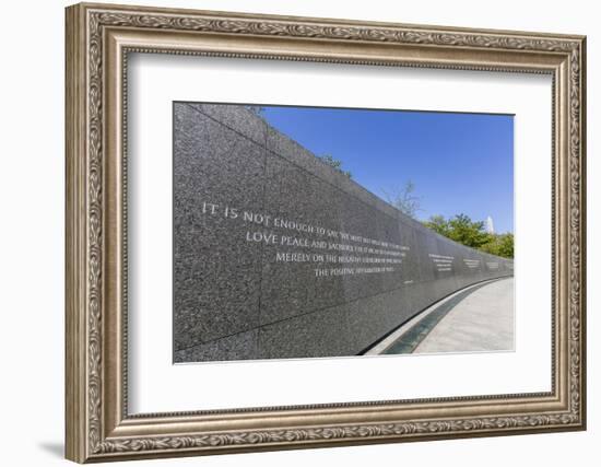 Exterior View of the Martin Luther King Memorial-Michael Nolan-Framed Photographic Print