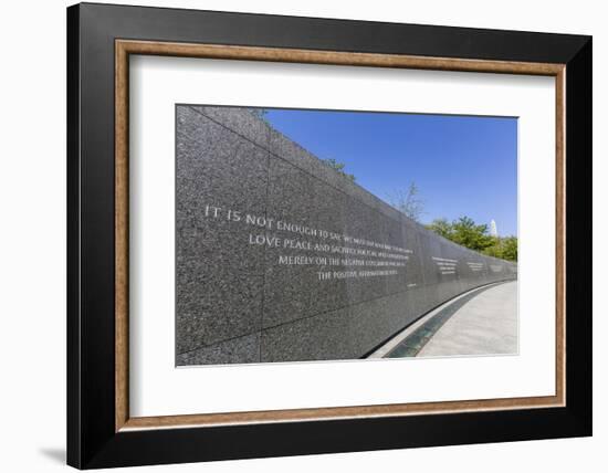 Exterior View of the Martin Luther King Memorial-Michael Nolan-Framed Photographic Print