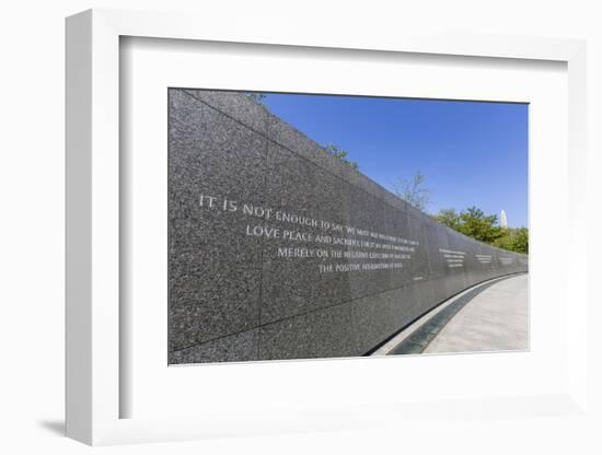Exterior View of the Martin Luther King Memorial-Michael Nolan-Framed Photographic Print