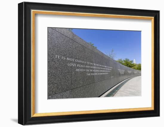 Exterior View of the Martin Luther King Memorial-Michael Nolan-Framed Photographic Print