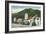 Exterior View of the Motel Inn - San Luis Obispo, CA-Lantern Press-Framed Art Print