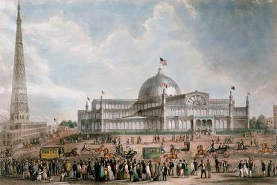 Exterior View Of The New York Crystal Palace 1853 Giclee Print Art Com