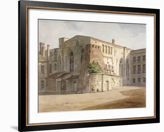 Exterior View of the Painted Chamber, Palace of Westminster, London, C1805-Frederick Nash-Framed Giclee Print